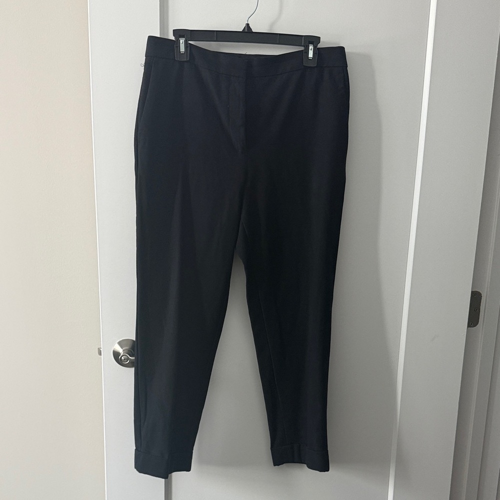 Ann Taylor Black Ankle-Length Dress Pants